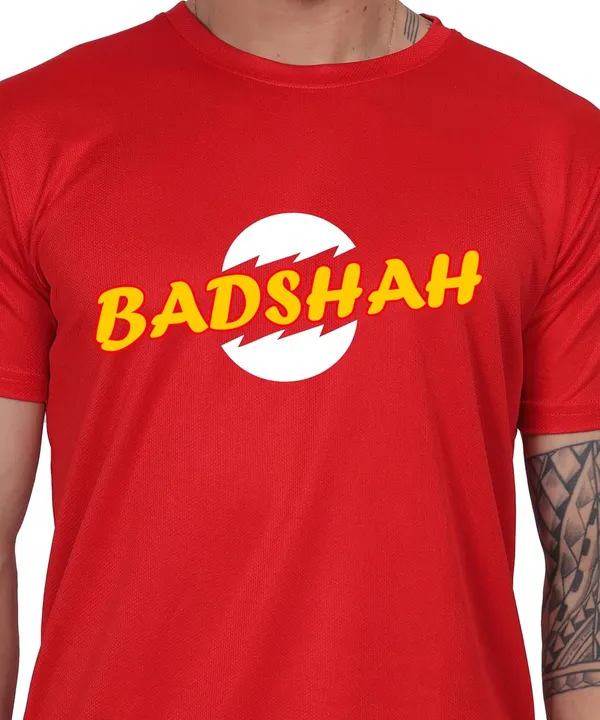 Red_Cotton_Printed_Crew_Neck_Half_Sleeve_T-Shirt_For_Men