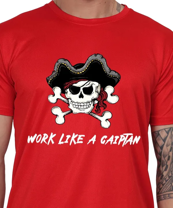 Red_Cotton_Printed_Crew_Neck_Half_Sleeve_T-Shirt_For_Men
