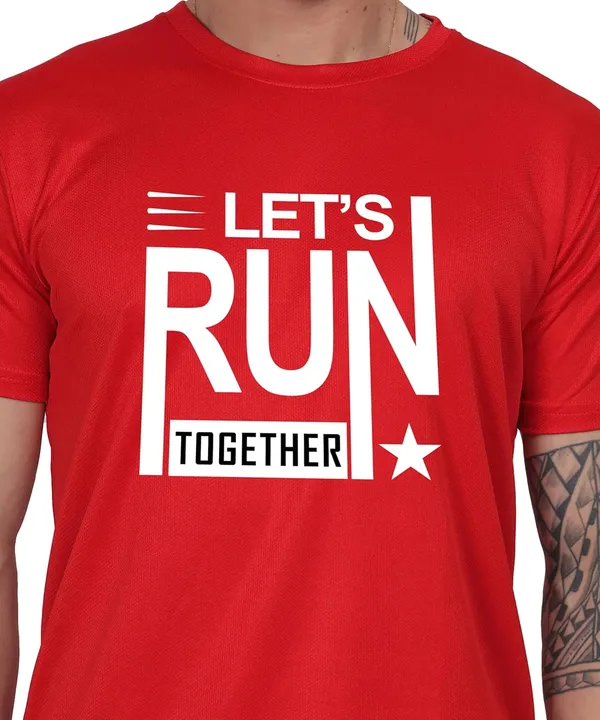 Red_Cotton_Printed_Crew_Neck_Half_Sleeve_T-Shirt_For_Men