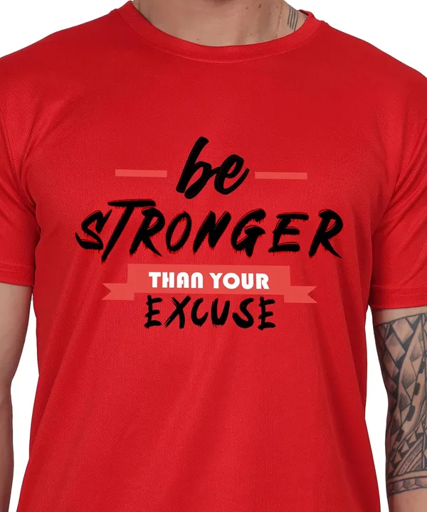 Red_Cotton_Printed_Crew_Neck_Half_Sleeve_T-Shirt_For_Men