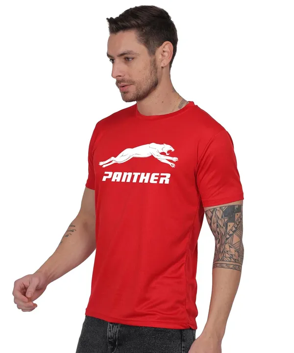 Red_Cotton_Printed_Crew_Neck_Half_Sleeve_T-Shirt_For_Men