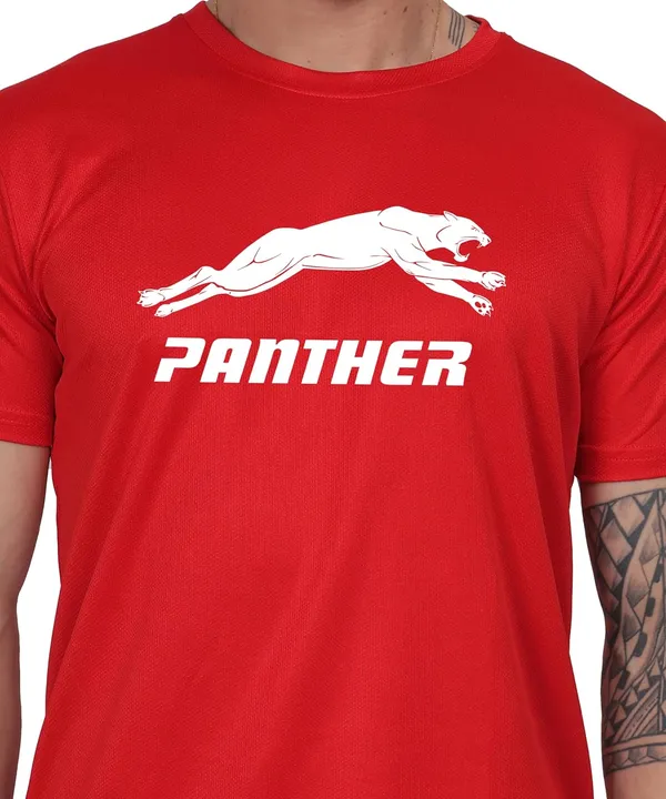 Red_Cotton_Printed_Crew_Neck_Half_Sleeve_T-Shirt_For_Men