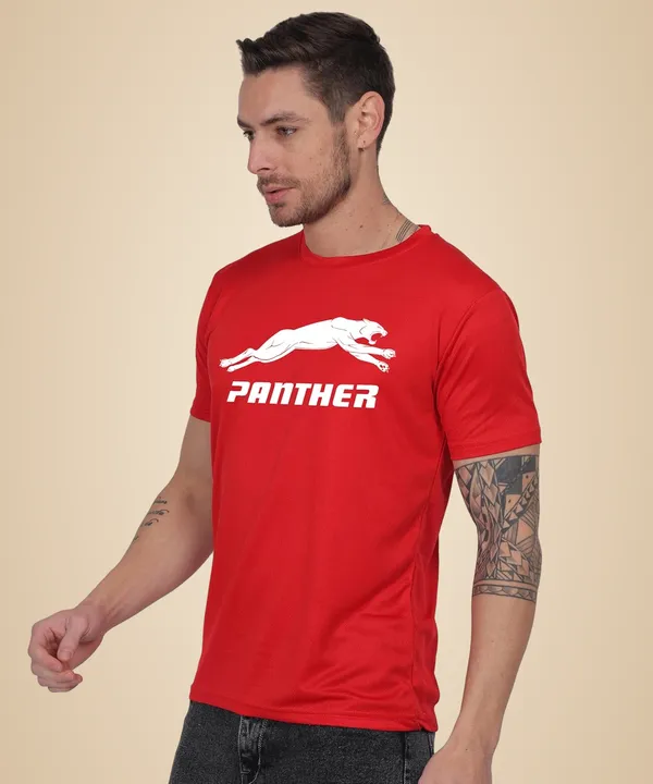 Red_Cotton_Printed_Crew_Neck_Half_Sleeve_T-Shirt_For_Men