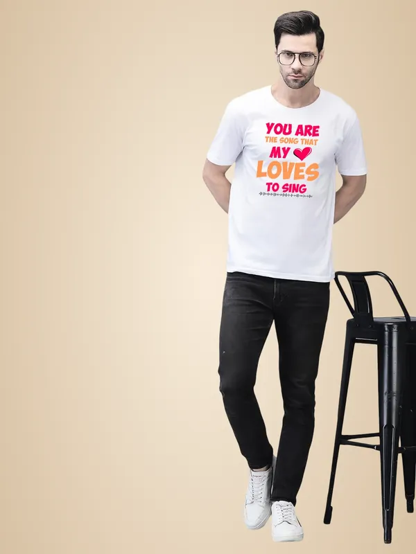 White_Cotton_Printed_Crew_Neck_Half_Sleeve_T-Shirt_For_Men