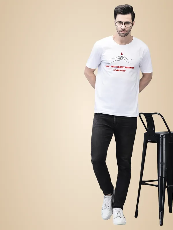 White_Cotton_Printed_Crew_Neck_Half_Sleeve_T-Shirt_For_Men
