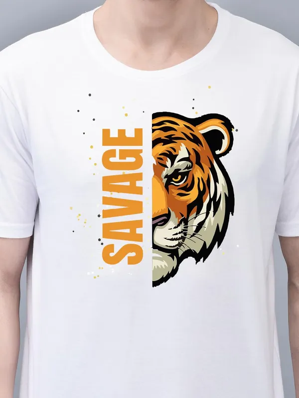 White_Cotton_Printed_Crew_Neck_Half_Sleeve_T-Shirt_For_Men