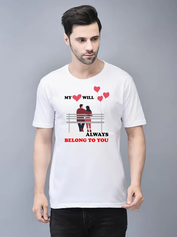 White_Cotton_Printed_Crew_Neck_Half_Sleeve_T-Shirt_For_Men