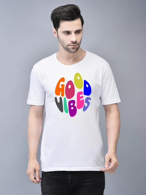 White_Cotton_Printed_Crew_Neck_Half_Sleeve_T-Shirt_For_Men