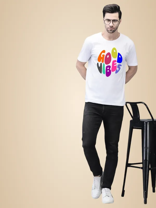 White_Cotton_Printed_Crew_Neck_Half_Sleeve_T-Shirt_For_Men