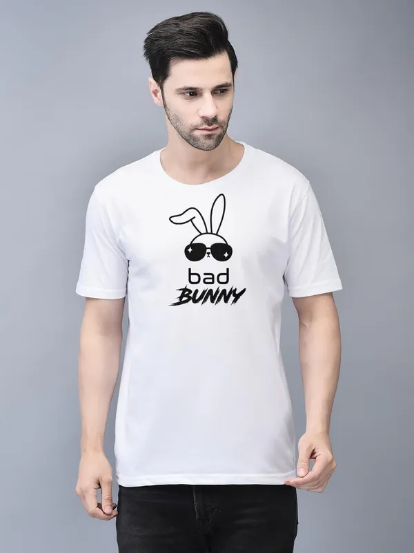 White_Cotton_Printed_Crew_Neck_Half_Sleeve_T-Shirt_For_Men