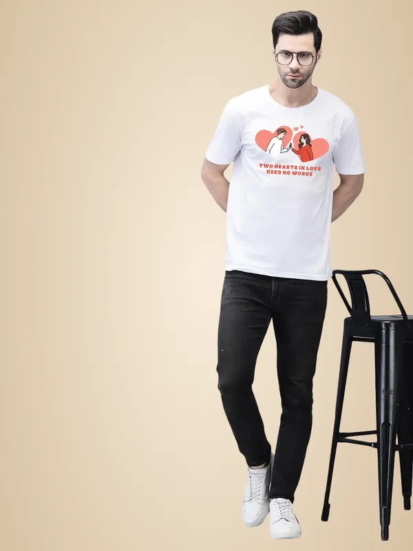 White_Cotton_Printed_Crew_Neck_Half_Sleeve_T-Shirt_For_Men