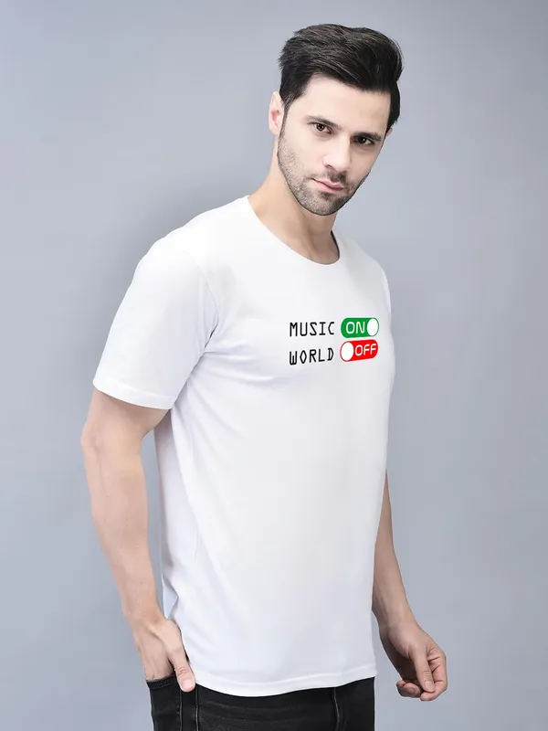 White_Cotton_Printed_Crew_Neck_Half_Sleeve_T-Shirt_For_Men