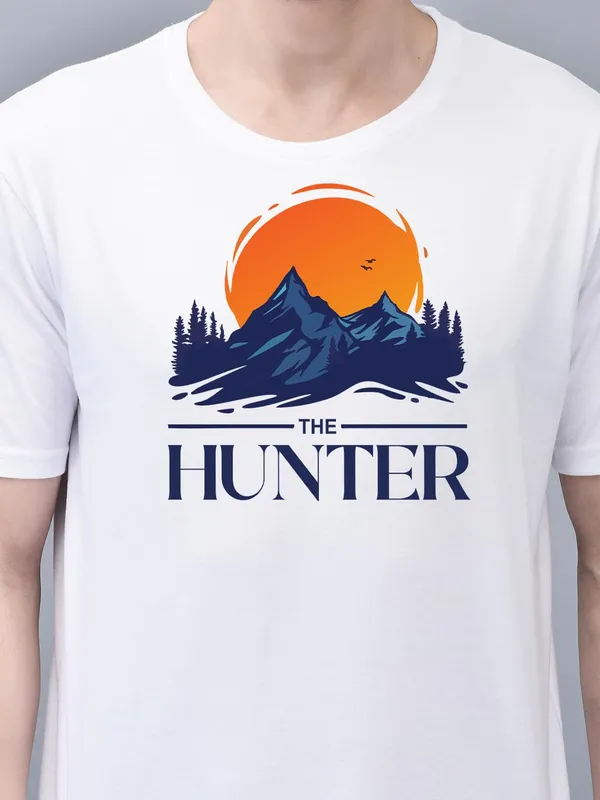 White_Cotton_Printed_Crew_Neck_Half_Sleeve_T-Shirt_For_Men