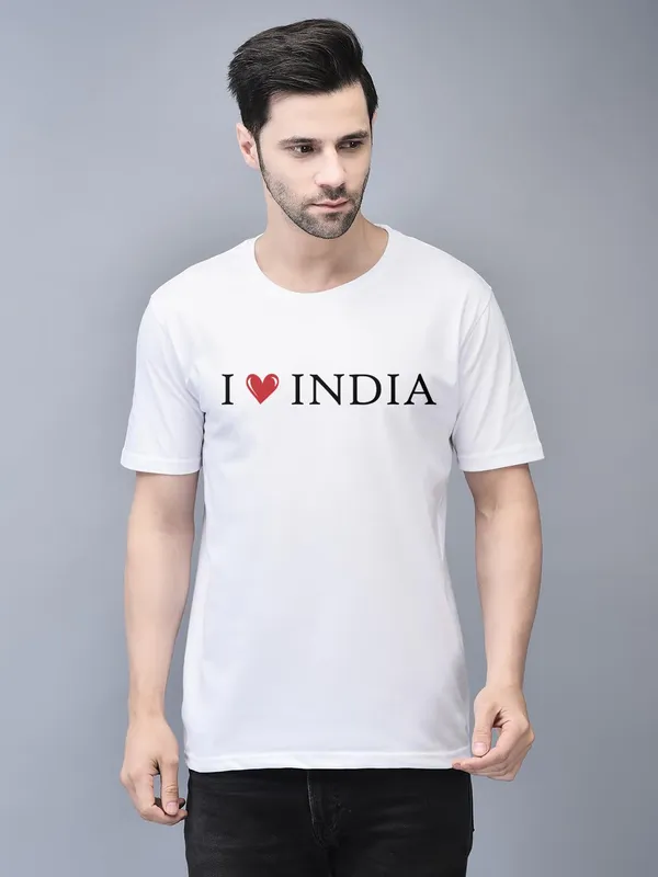 White_Cotton_Printed_Crew_Neck_Half_Sleeve_T-Shirt_For_Men