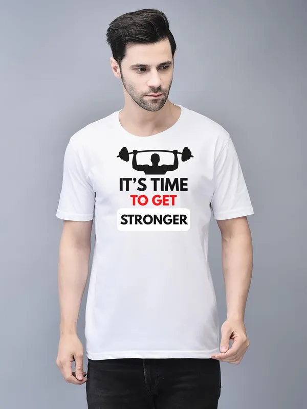 White_Cotton_Printed_Crew_Neck_Half_Sleeve_T-Shirt_For_Men