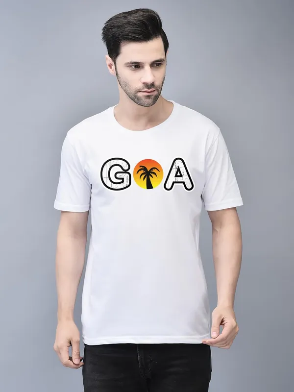 White_Cotton_Printed_Crew_Neck_Half_Sleeve_T-Shirt_For_Men