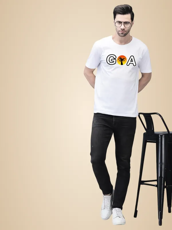 White_Cotton_Printed_Crew_Neck_Half_Sleeve_T-Shirt_For_Men