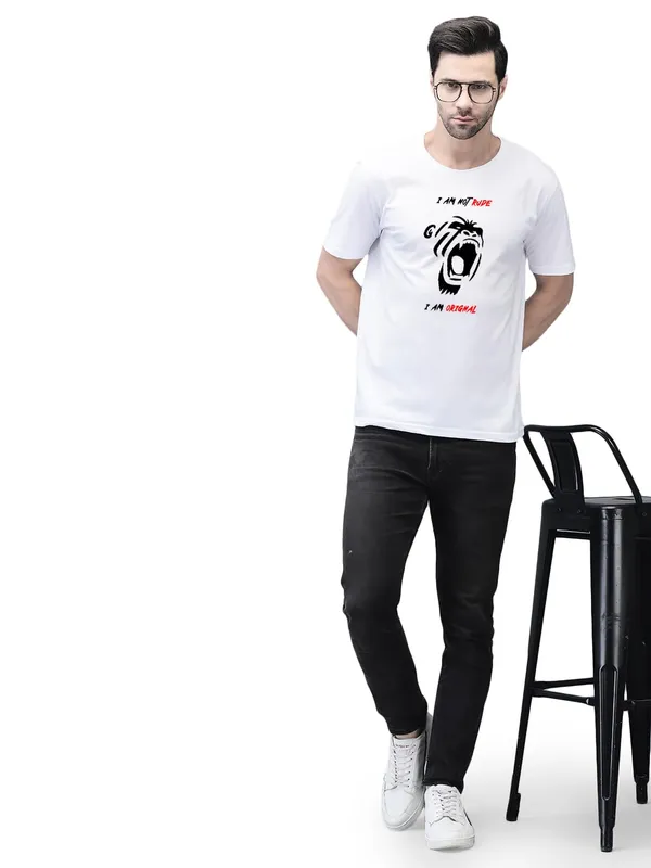 White_Cotton_Printed_Crew_Neck_Half_Sleeve_T-Shirt_For_Men