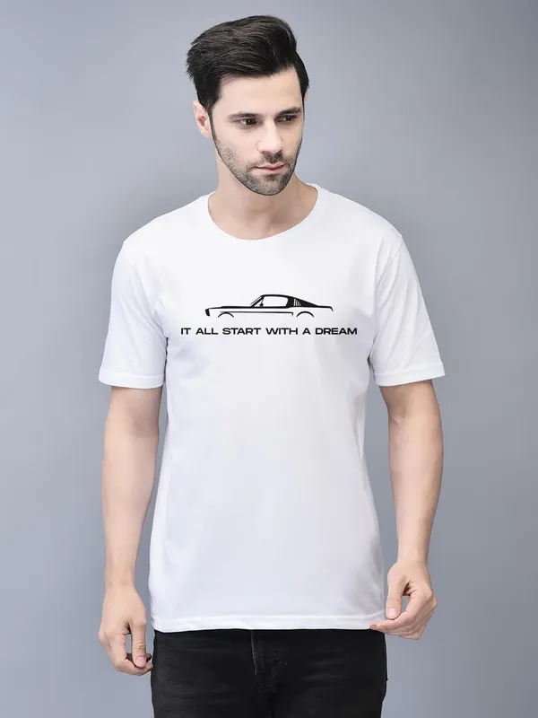White_Cotton_Printed_Crew_Neck_Half_Sleeve_T-Shirt_For_Men