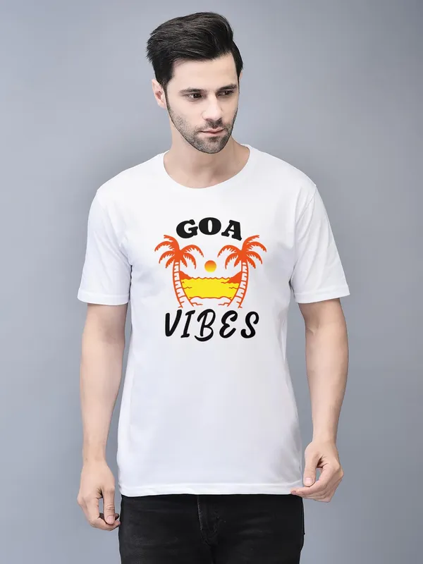 White_Cotton_Printed_Crew_Neck_Half_Sleeve_T-Shirt_For_Men