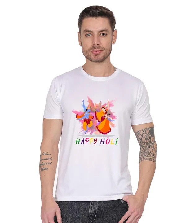 White_Cotton_Printed_Crew_Neck_Half_Sleeve_T-Shirt_For_Men