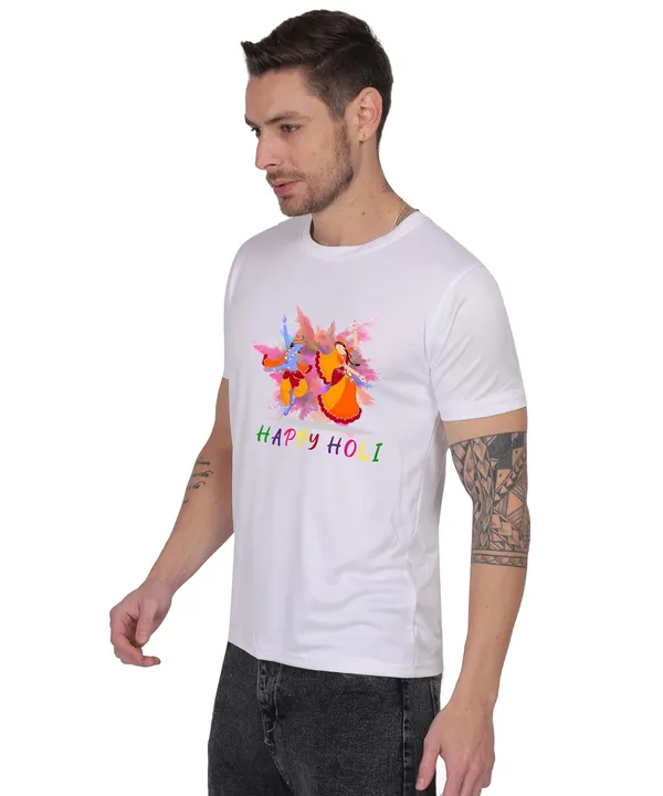 White_Cotton_Printed_Crew_Neck_Half_Sleeve_T-Shirt_For_Men
