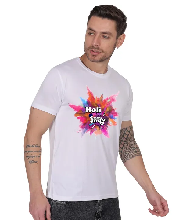 White_Cotton_Printed_Crew_Neck_Half_Sleeve_T-Shirt_For_Men
