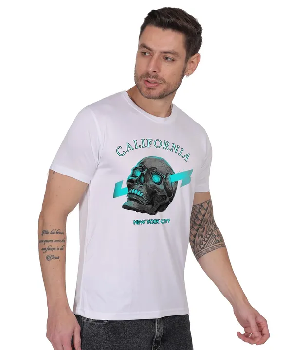 White_Cotton_Printed_Crew_Neck_Half_Sleeve_T-Shirt_For_Men