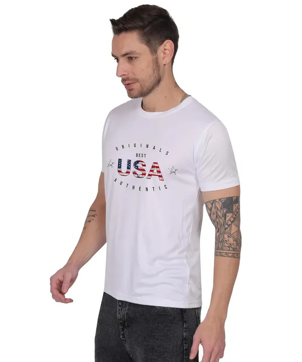 White_Cotton_Printed_Crew_Neck_Half_Sleeve_T-Shirt_For_Men