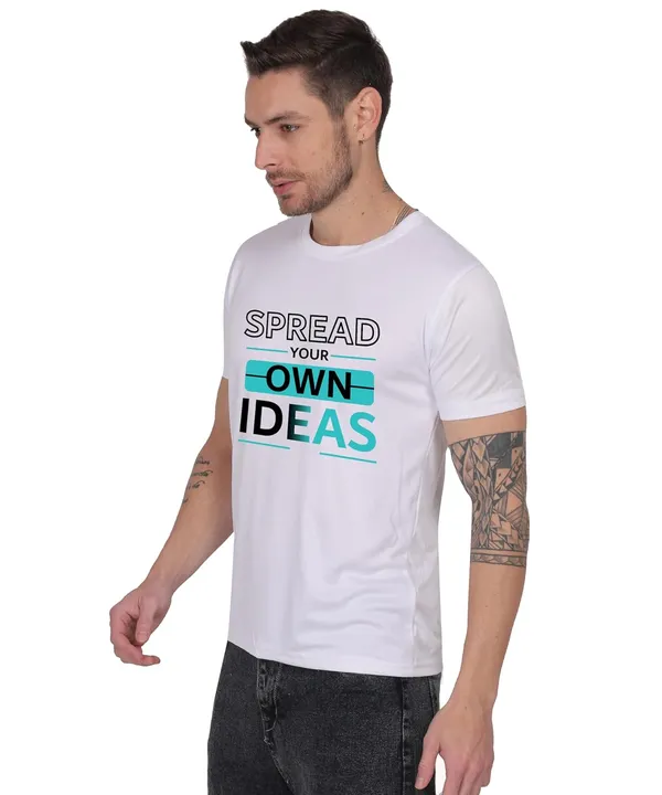 White_Cotton_Printed_Crew_Neck_Half_Sleeve_T-Shirt_For_Men