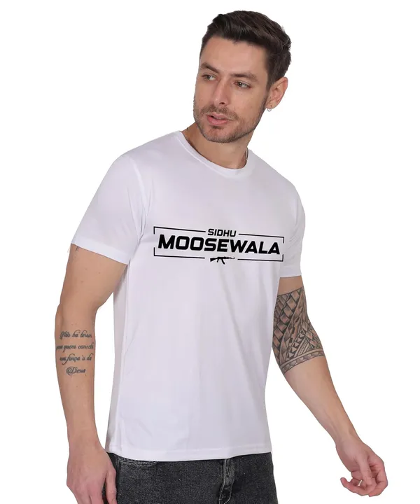 White_Cotton_Printed_Crew_Neck_Half_Sleeve_T-Shirt_For_Men
