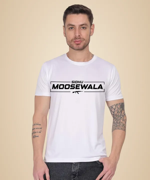 White_Cotton_Printed_Crew_Neck_Half_Sleeve_T-Shirt_For_Men