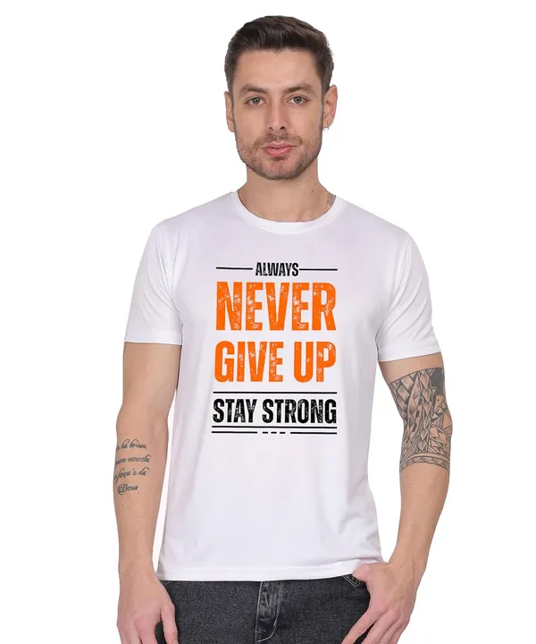 White_Cotton_Printed_Crew_Neck_Half_Sleeve_T-Shirt_For_Men