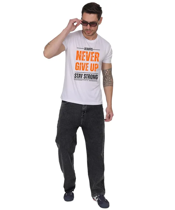 White_Cotton_Printed_Crew_Neck_Half_Sleeve_T-Shirt_For_Men