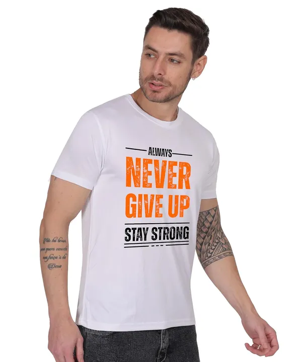 White_Cotton_Printed_Crew_Neck_Half_Sleeve_T-Shirt_For_Men