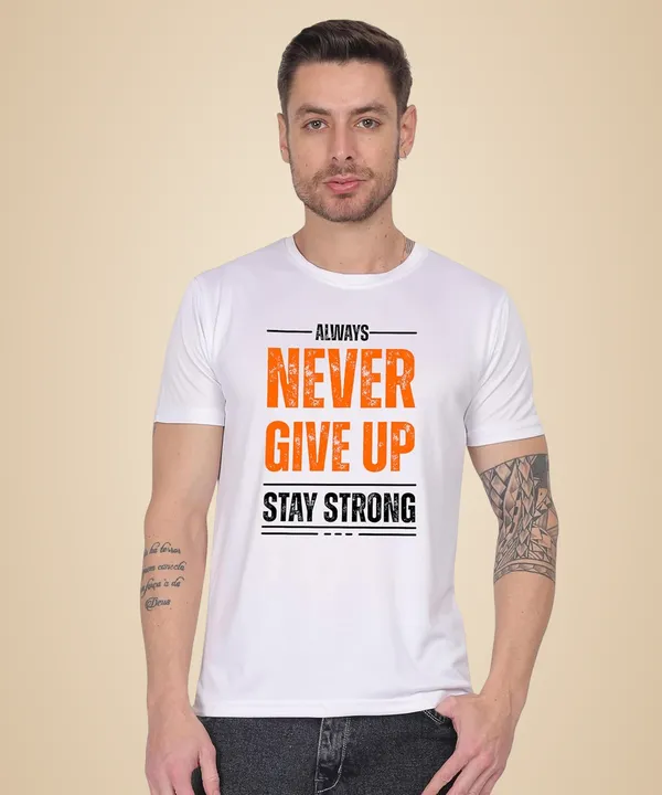 White_Cotton_Printed_Crew_Neck_Half_Sleeve_T-Shirt_For_Men