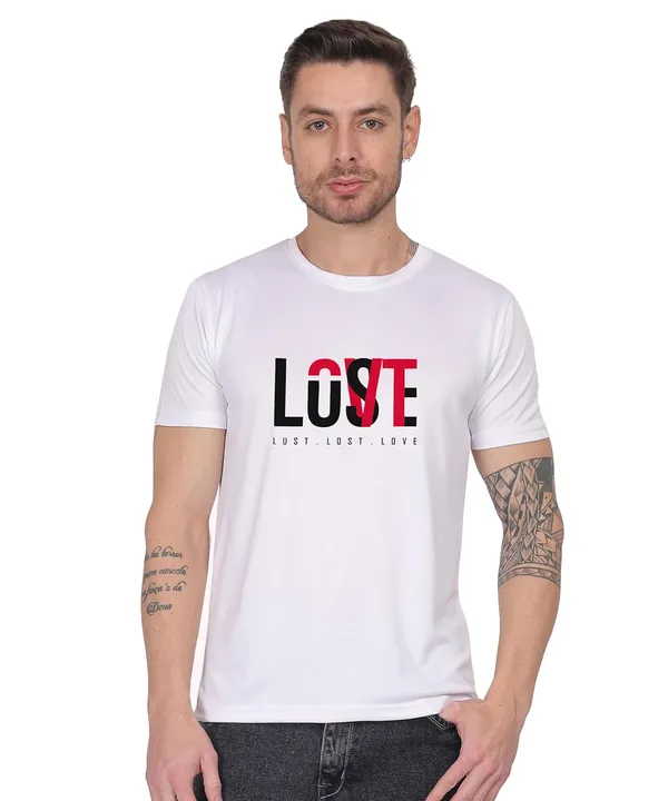 White_Cotton_Printed_Crew_Neck_Half_Sleeve_T-Shirt_For_Men
