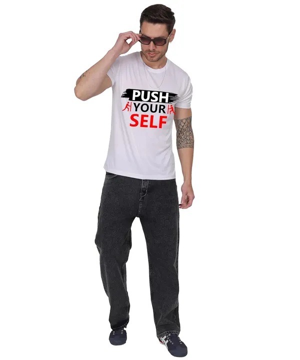 White_Cotton_Printed_Crew_Neck_Half_Sleeve_T-Shirt_For_Men