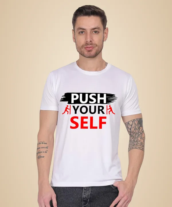 White_Cotton_Printed_Crew_Neck_Half_Sleeve_T-Shirt_For_Men