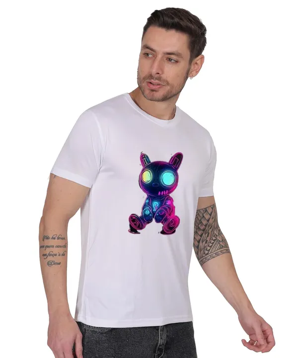 White_Cotton_Printed_Crew_Neck_Half_Sleeve_T-Shirt_For_Men