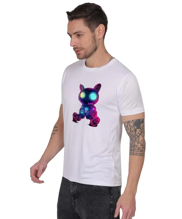 White_Cotton_Printed_Crew_Neck_Half_Sleeve_T-Shirt_For_Men