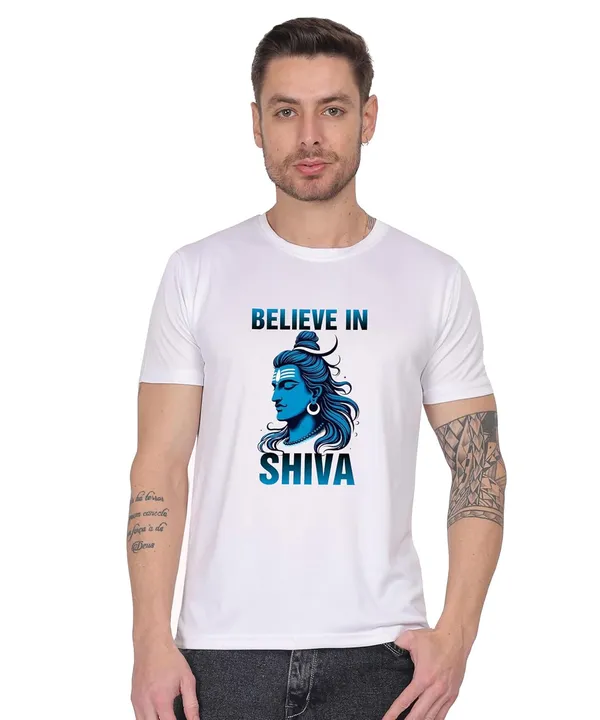 White_Cotton_Printed_Crew_Neck_Half_Sleeve_T-Shirt_For_Men