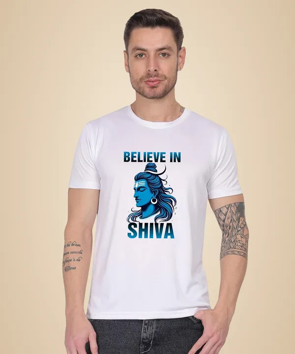 White_Cotton_Printed_Crew_Neck_Half_Sleeve_T-Shirt_For_Men