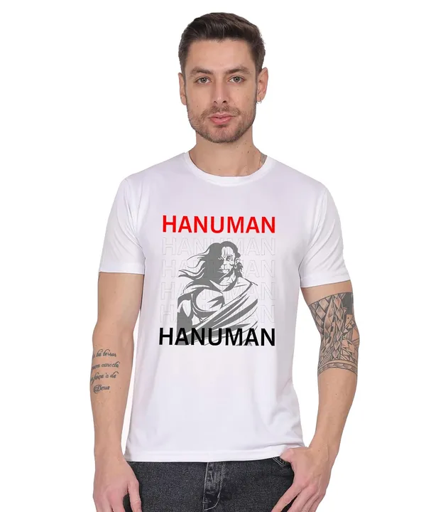 White_Cotton_Printed_Crew_Neck_Half_Sleeve_T-Shirt_For_Men