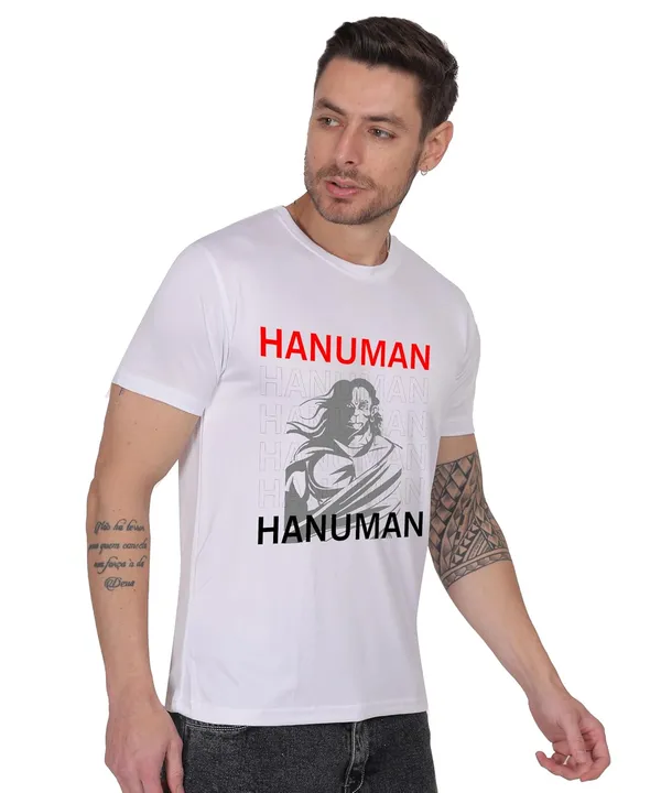 White_Cotton_Printed_Crew_Neck_Half_Sleeve_T-Shirt_For_Men