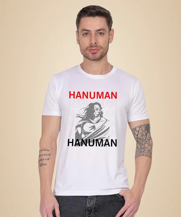 White_Cotton_Printed_Crew_Neck_Half_Sleeve_T-Shirt_For_Men