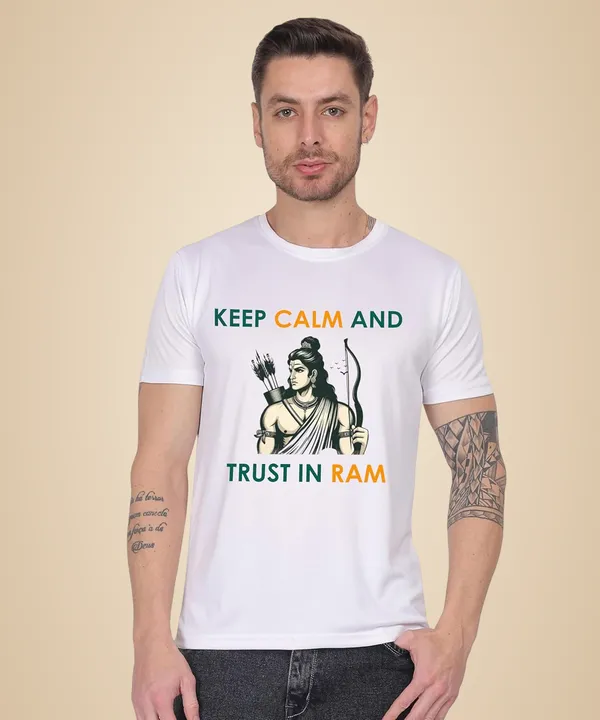 White_Cotton_Printed_Crew_Neck_Half_Sleeve_T-Shirt_For_Men