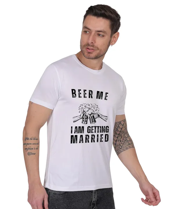 White_Cotton_Printed_Crew_Neck_Half_Sleeve_T-Shirt_For_Men