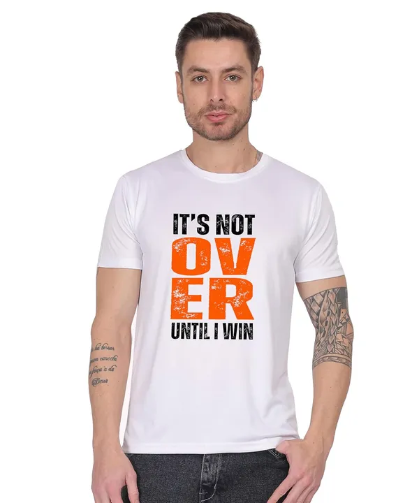 White_Cotton_Printed_Crew_Neck_Half_Sleeve_T-Shirt_For_Men