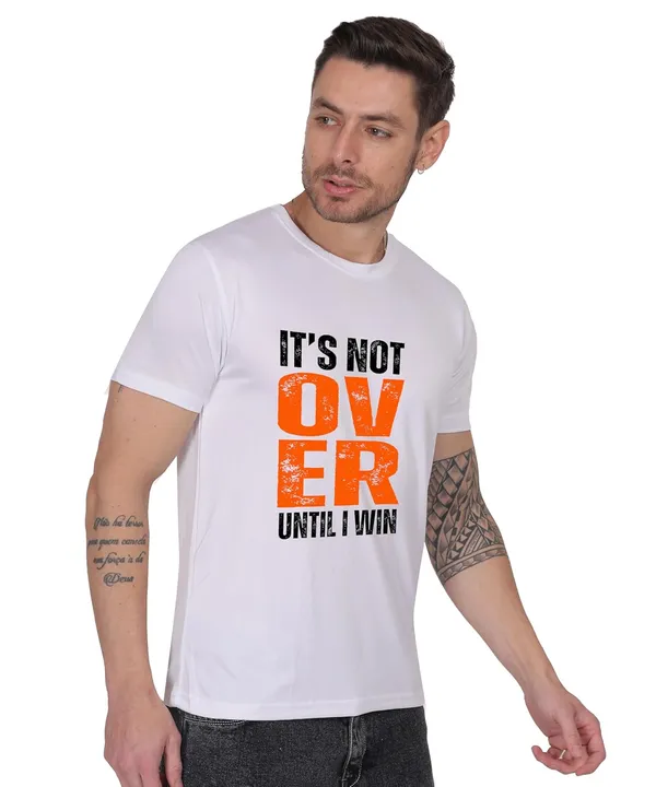 White_Cotton_Printed_Crew_Neck_Half_Sleeve_T-Shirt_For_Men